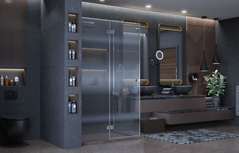Душевой уголок Ambassador Diamond 12011108L 120x90см левый хром/прозрачное