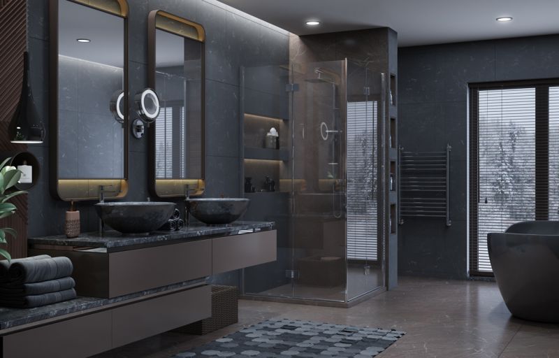 Душевой уголок Ambassador Diamond 12011109 90x90см хром/прозрачное