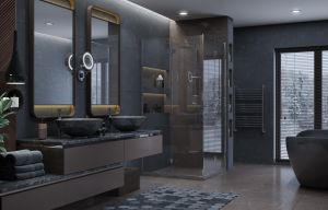 Душевой уголок Ambassador Diamond 12011110 100x100см хром/прозрачное