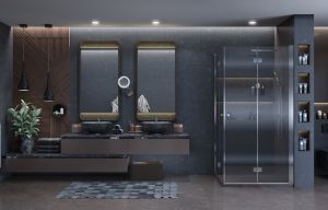 Душевой уголок Ambassador Diamond 12011110 100x100см хром/прозрачное