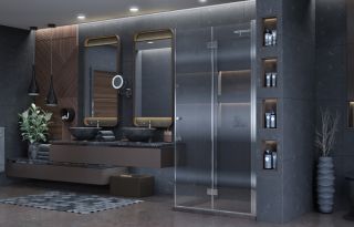 Душевой уголок Ambassador Diamond 12011110 100x100см хром/прозрачное