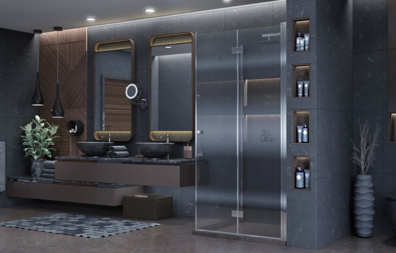 Душевой уголок Ambassador Diamond 12011110 100x100см хром/прозрачное