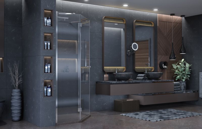 Душевой уголок Ambassador Diamond 12011111L 90x90см левый хром/прозрачное