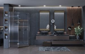 Душевой уголок Ambassador Diamond 12011111R 90x90см правый хром/прозрачное