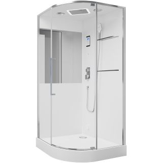 Душевая кабина Black and White Galaxy G8891 100х100 889100 с паром без гидромассажа Душевая кабина Black and White Galaxy G8891 100х100 889100 с паром без гидромассажа