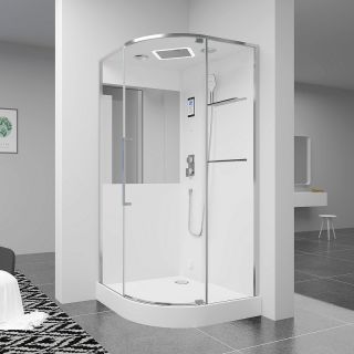 Душевая кабина Black and White Galaxy G8891 100х100 889100 с паром без гидромассажа Душевая кабина Black and White Galaxy G8891 100х100 889100 с паром без гидромассажа