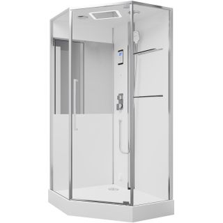 Душевая кабина Black and White Galaxy G8895 100х100 889500 с паром без гидромассажа Душевая кабина Black and White Galaxy G8895 100х100 889500 с паром без гидромассажа