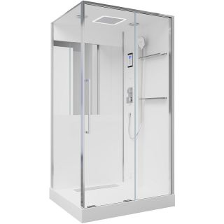 Душевая кабина Black and White Galaxy G8898 115х90 889800 с паром без гидромассажа Душевая кабина Black and White Galaxy G8898 115х90 889800 с паром без гидромассажа