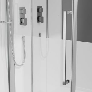 Душевая кабина Black and White Galaxy G8898 115х90 889800 с паром без гидромассажа Душевая кабина Black and White Galaxy G8898 115х90 889800 с паром без гидромассажа