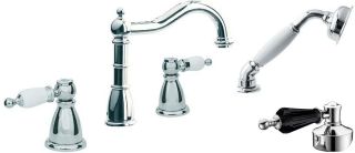 Смеситель на борт ванны Boheme, ВРЕЗНОЙ TRADIZIONALE хром