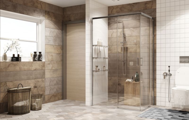 Душевой уголок Ambassador Queen 11011106R 120x80см правый хром/прозрачное
