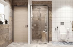 Душевой уголок Ambassador Queen 11011202Black 100x100см чёрный/прозрачное