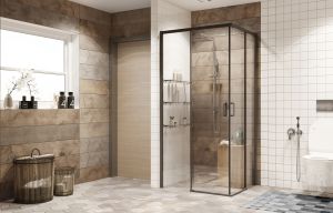 Душевой уголок Ambassador Queen 11011203Black 90x90см чёрный/прозрачное