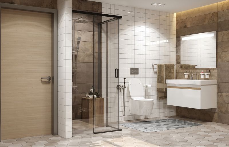 Душевой уголок Ambassador Queen 11011203Black 90x90см чёрный/прозрачное