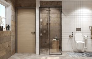 Душевой уголок Ambassador Queen 11011203Black 90x90см чёрный/прозрачное