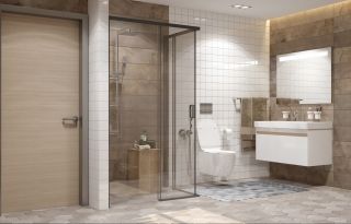 Душевой уголок Ambassador Queen 11011205LBlack 120x80см левый чёрный/прозрачное