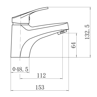Смеситель для раковины PLStart PL1006-1 хром
