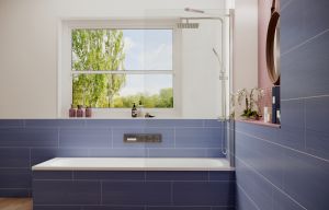 Шторка на ванну Ambassador Bath Screens 16041103 80см хром/прозрачное