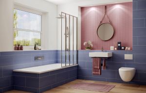 Шторка на ванну Ambassador Bath Screens 16041110R 90см правая хром/прозрачное