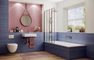 Шторка на ванну Ambassador Bath Screens 16041110L 90см левая хром/прозрачное