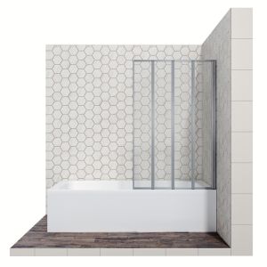 Шторка на ванну Ambassador Bath Screens 16041111R 100см правая хром/прозрачное