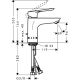 Смеситель Hansgrohe Logis E 100 для раковины 71161000 с д/к