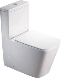 Унитаз-компакт SantiLine SL-5017 безободковый белый