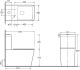 Унитаз-компакт SantiLine SL-5017 безободковый белый