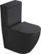 Унитаз-компакт SantiLine SL-5016MB безободковый чёрный матовый Унитаз-компакт SantiLine SL-5016MB безободковый чёрный матовый
