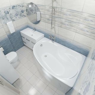 Акриловая ванна Triton Кайли Щ0000048090 150x100 см L белый Акриловая ванна Triton Кайли Щ0000048090 150x100 см L белый