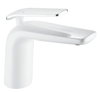 Смеситель для раковины Rose R3901F белый/хром Смеситель для раковины Rose R3901F белый/хром