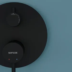 Душевая система Sancos Select SC3003MB чёрный матовый