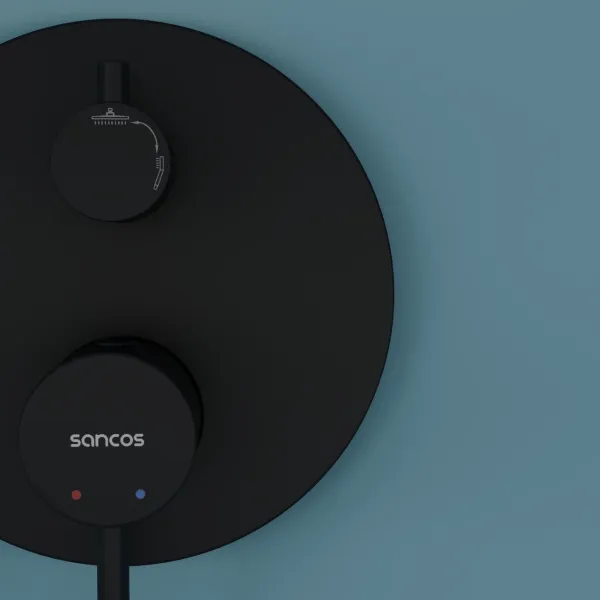 Душевая система Sancos Select SC3003MB чёрный матовый