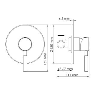 Смеситель для душа WasserKRAFT Gollach 3351 чёрный матовый