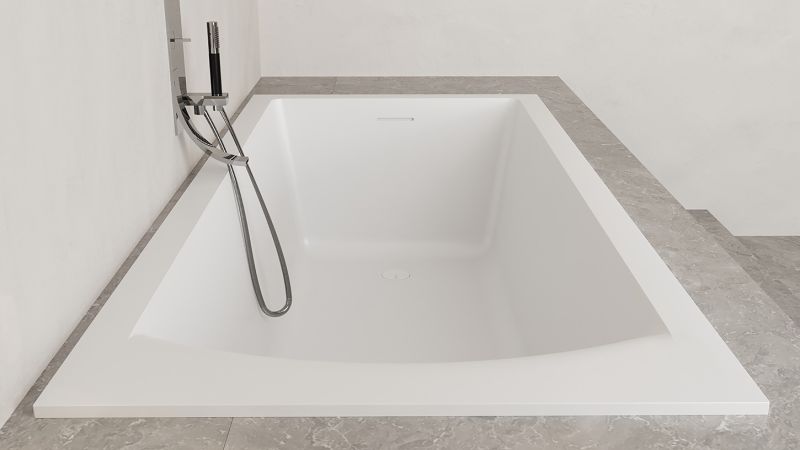 Ванна из искусственного камня Salini Cascata Kit S-Sense 104313MRH 170x75см RAL снаружи