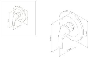 Смеситель Am.Pm Sense F7575000 для душа встраиваемый