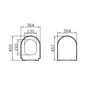 Крышка-сиденье для унитаза Vitra S50  110-003-019