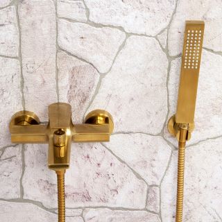 Смеситель для ванны WasserKRAFT Aisch 5501 тёмное золото матовое