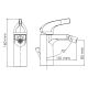 Смеситель для биде WasserKRAFT Sauer 7106 золото