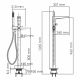 Напольный смеситель для ванны WasserKRAFT Sauer 7121 золото