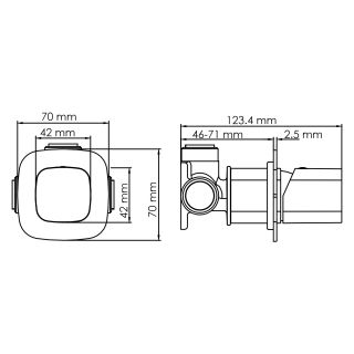 Смеситель для душа WasserKRAFT Naab 8651 хром