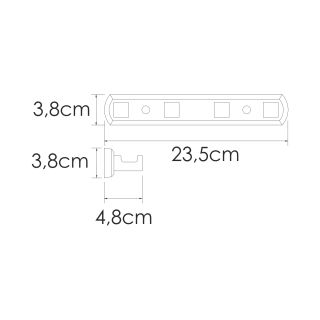 Вешалка WasserKRAFT Rhin K-8774 никель