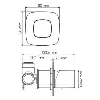 Смеситель для душа WasserKRAFT Nuthe 9151 чёрный матовый