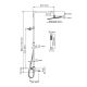 Душевая стойка WasserKRAFT Thermo A199.069.103.010.CH T с термостатом хром