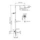 Душевая стойка WasserKRAFT Thermo A199.119.065.087.CH T с термостатом хром