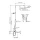 Душевая стойка WasserKRAFT Thermo A199.119.126.010.CH T с термостатом хром