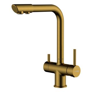 Смеситель для кухни WasserKRAFT A8387 под фильтр тёмное золото матовое