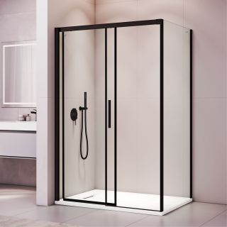 Душевой уголок RGW LE-41B LE-12B + Z-050-2B 34124187-014 170x80 см профиль чёрный стекло прозрачное