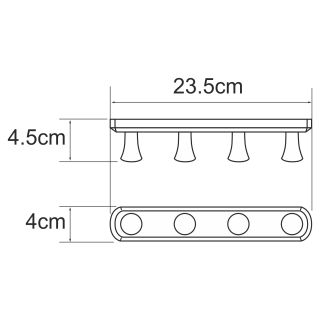 Вешалка WasserKRAFT Kammel K-1074W белый матовый