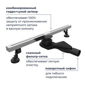 Душевой лоток RGW SDR-52S 76215260-13 60 см сатин
